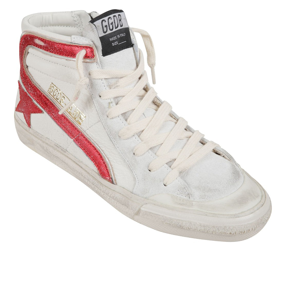 Golden Goose White Slide High-Top Sneakers