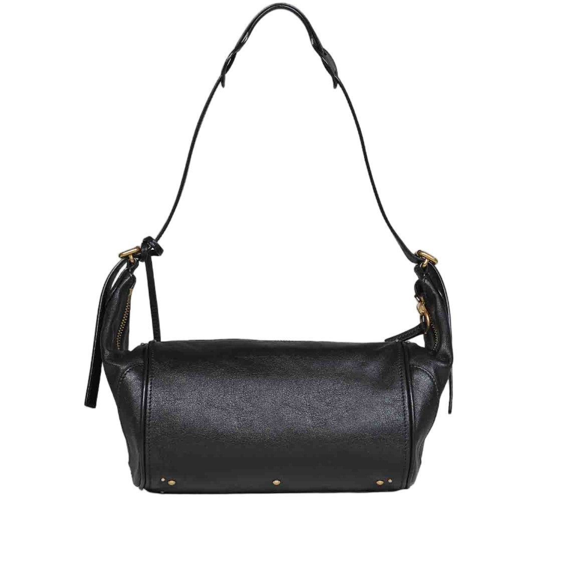 Chloé Rectangular Leather Shoulder Bag With Adjustable Strap And Metal Clasp