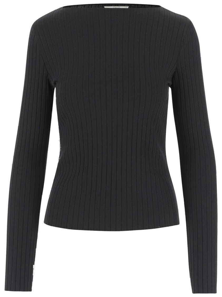 Vince Stretch Cotton Blend Sweater