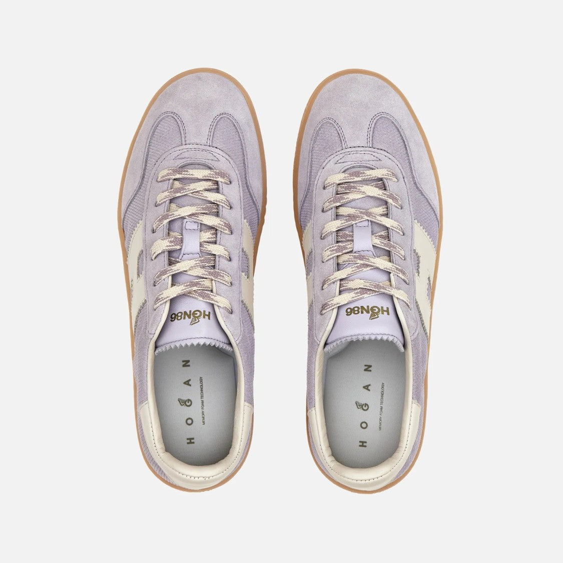 Hogan Cool Lace-Up Sneakers In Calfskin
