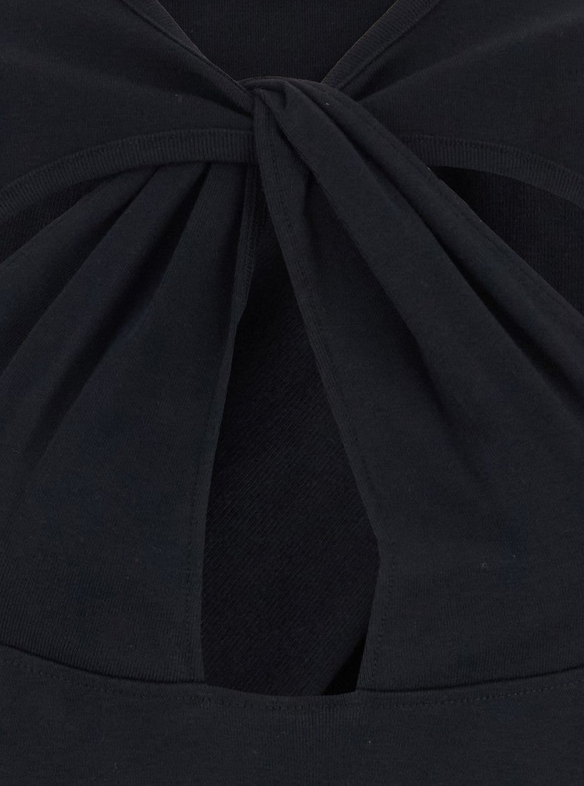 Coperni Black Cut-Out Front Tee