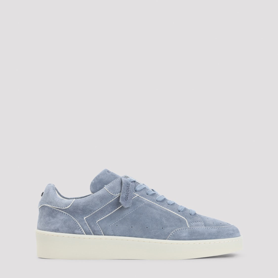 Canali Low-Top Blue Suede Sneakers
