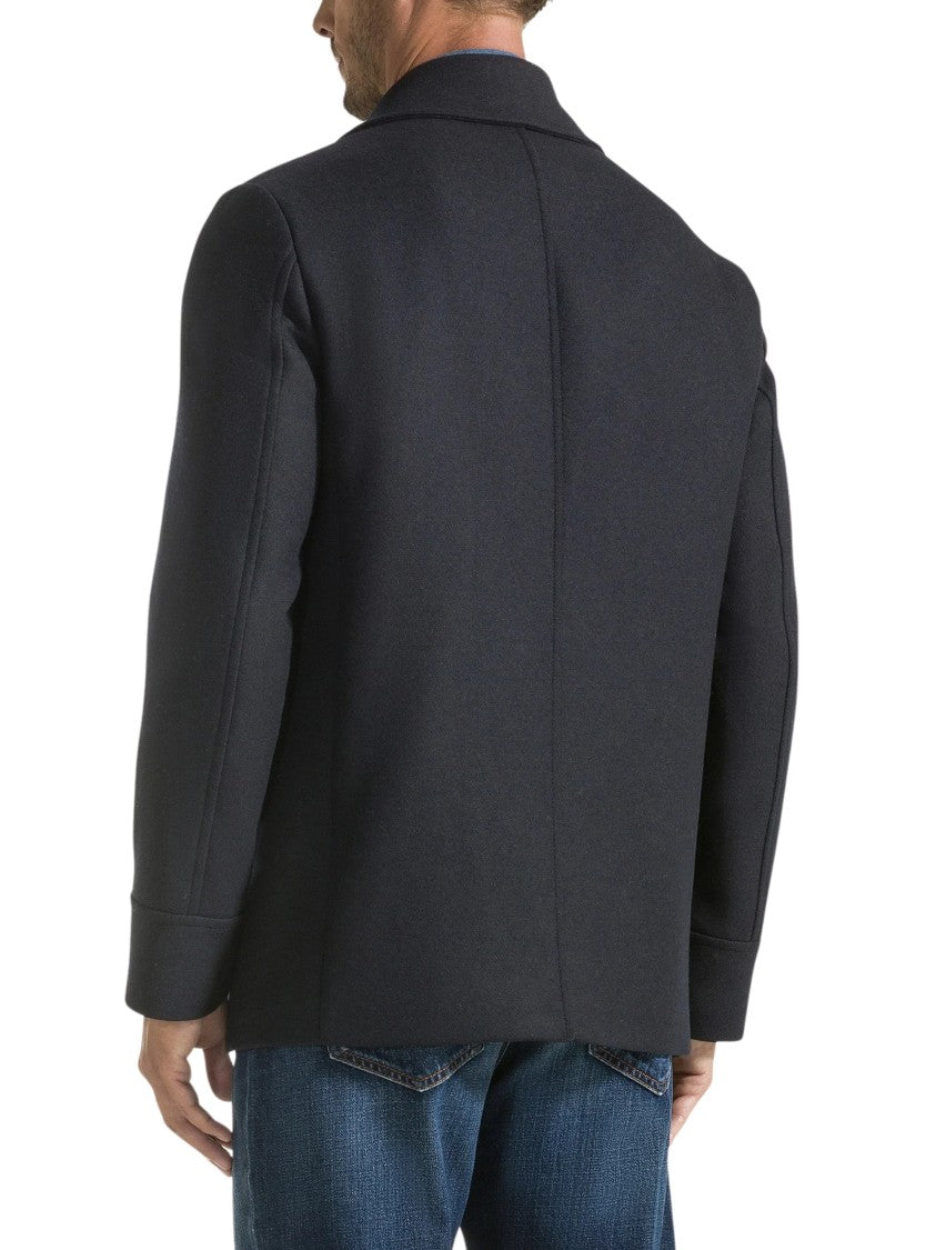 Seventy Venezia Double-Breasted Peacoat With Structured Silhouette