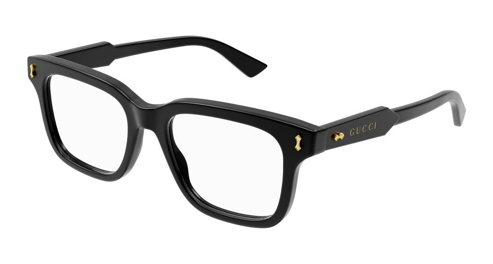 Gucci Eyeglasses Gg1265o 001 Black Black Transparent 52/19/145