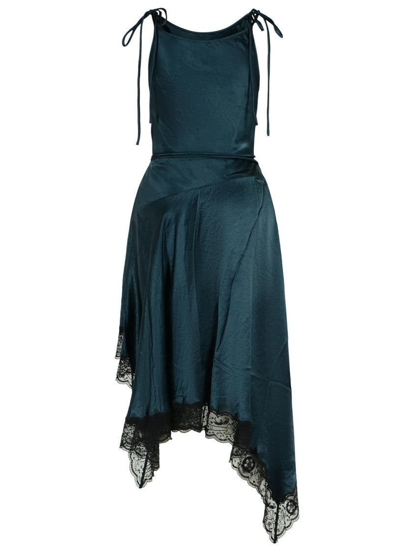 Acne Studios Petrol Blue Acetate Dress