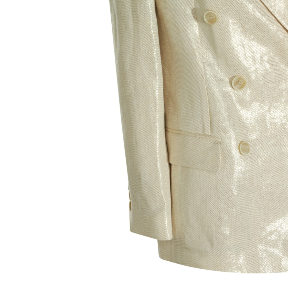 Brunello Cucinelli Double-Breasted Jacket With Wide Lapels And Textured Finish