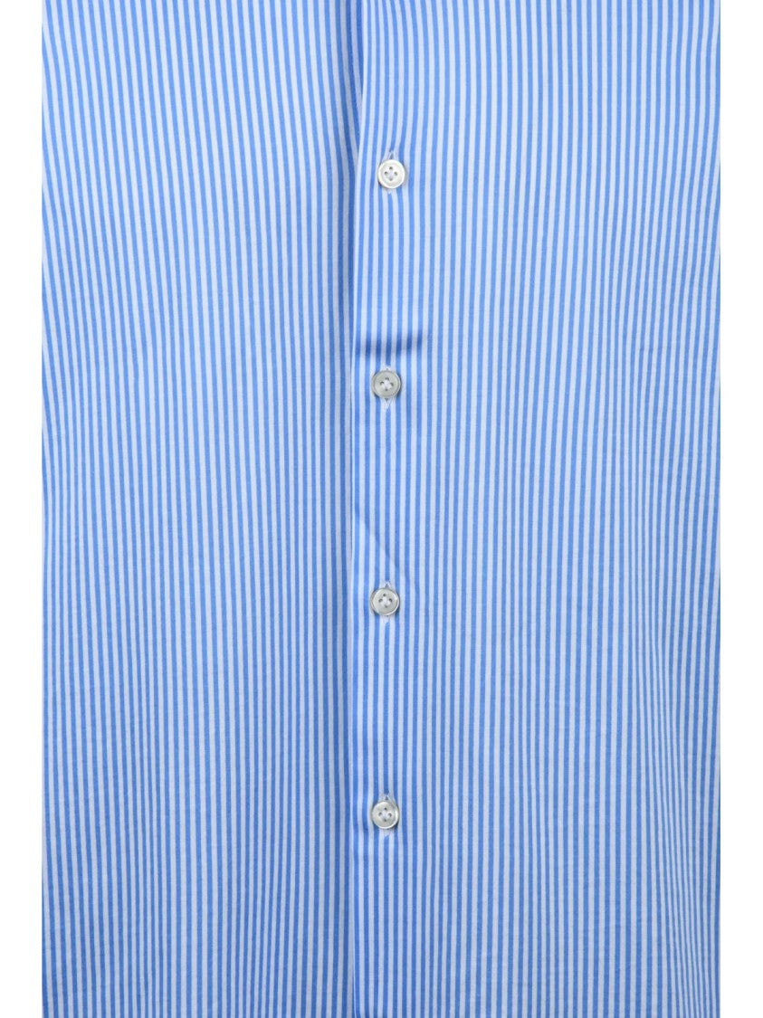 Sonrisa Fior Di Cotone Fior Di Cotone Cotton Shirt With Striped Pattern