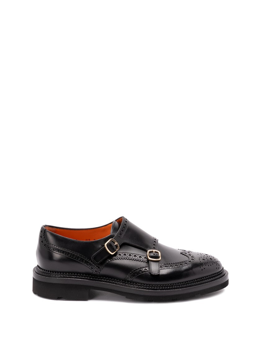 Santoni `Kalamabuck` Buckled Shoes