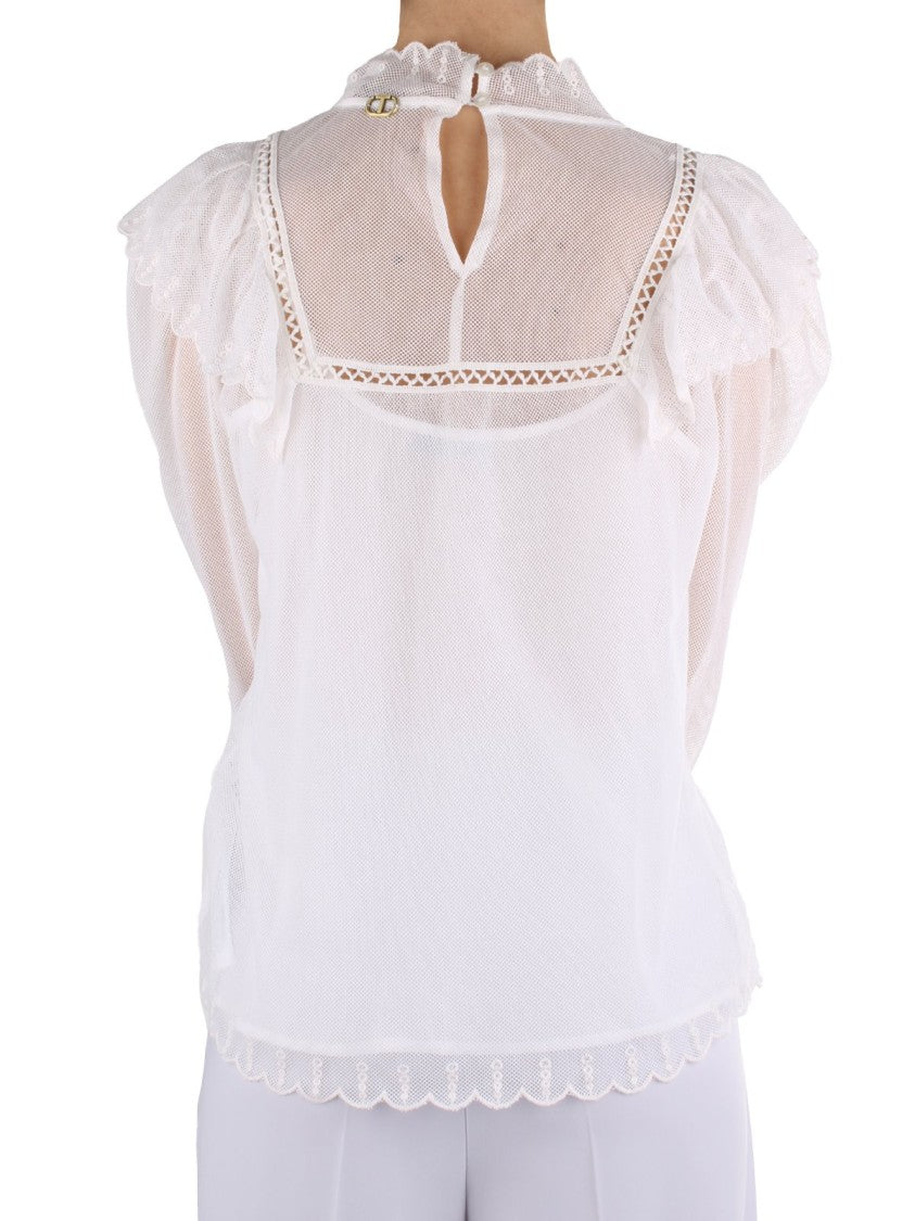 Twin-Set Long Sleeve Blouse With Top