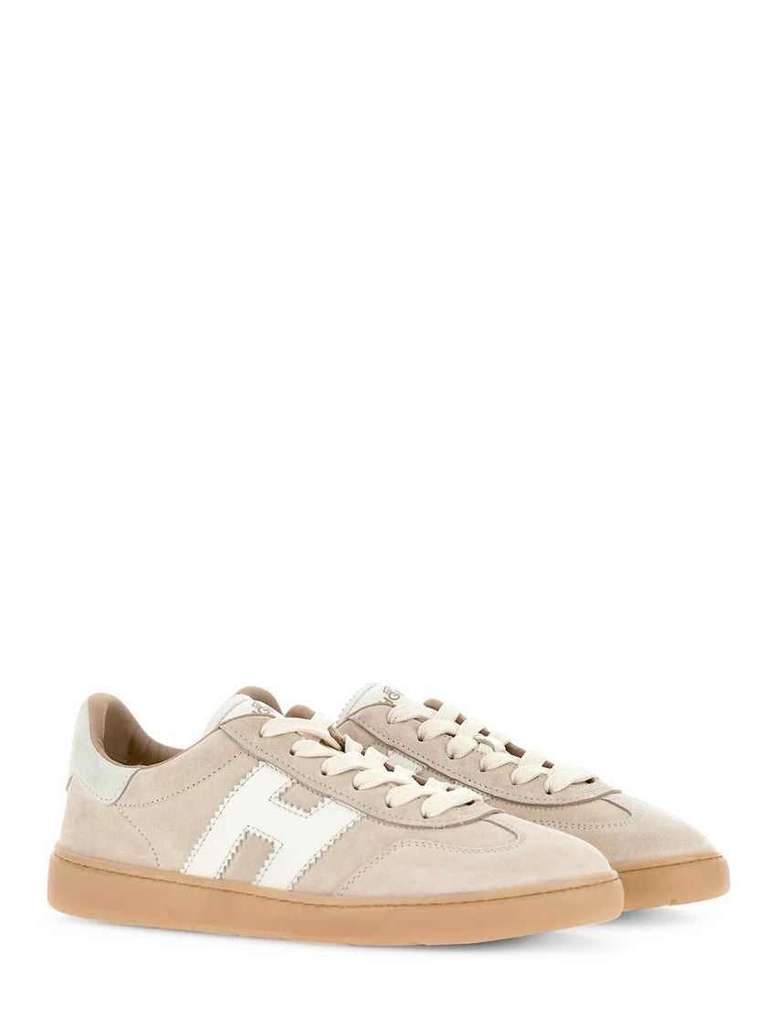 Hogan Low-Profile Calfskin Sneakers With Signature Logo