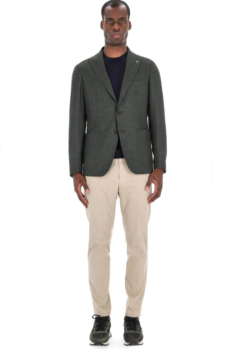 Tagliatore Montecarlo Line 110’S Wool Textured Jacket