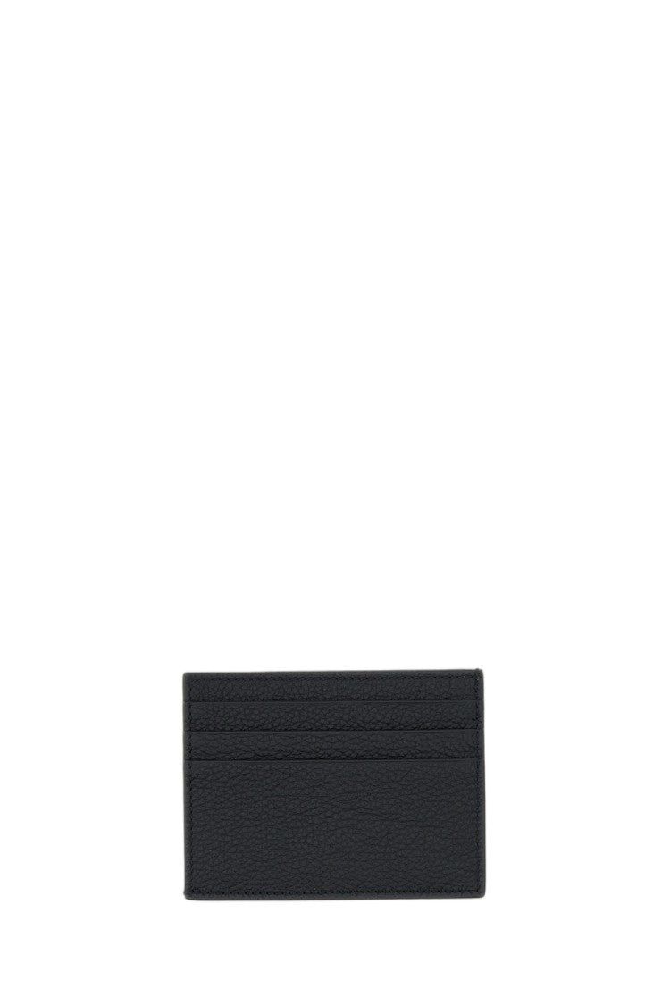 Thom Browne Black Pebbled Leather Card Holder