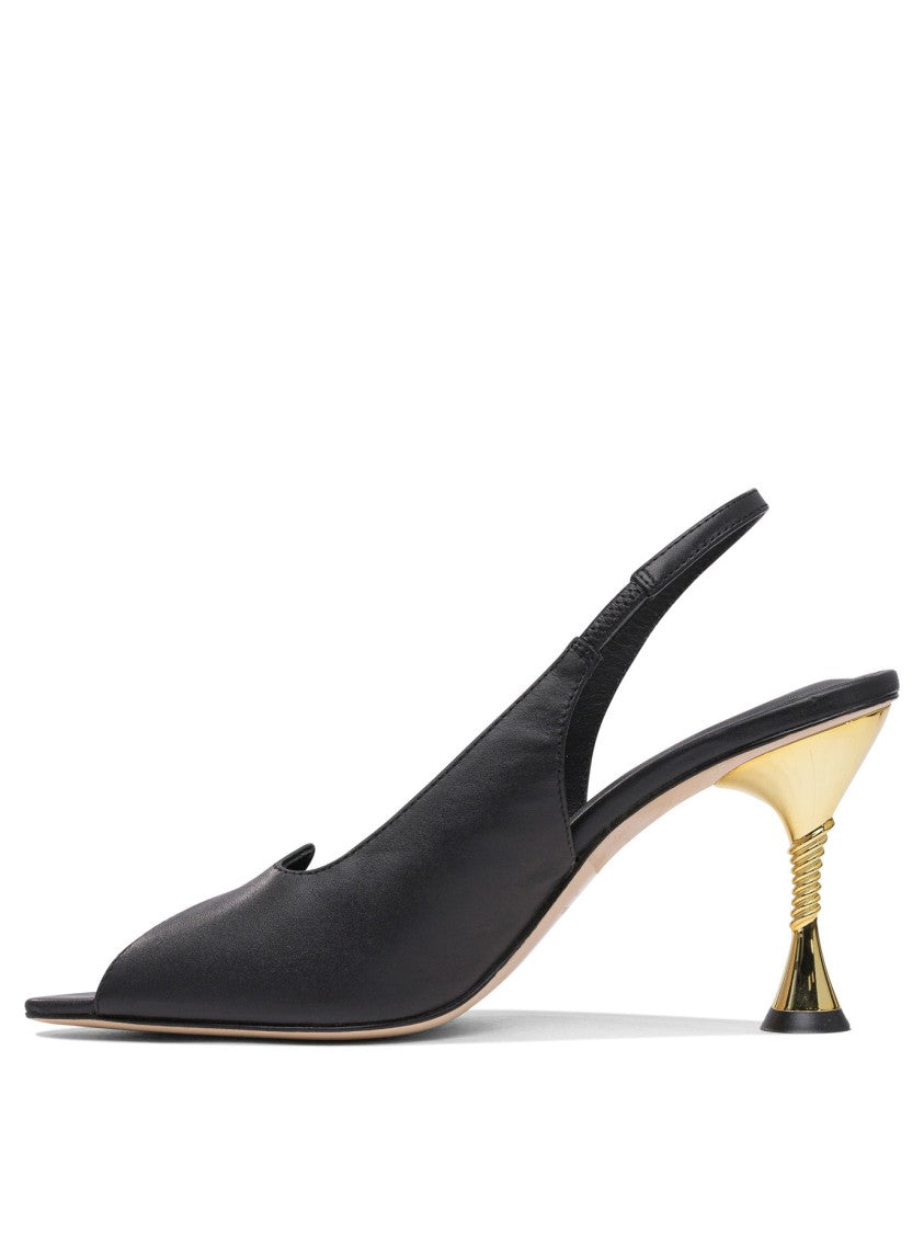 Studio Amelia Open-Toe Slingback Heeled Shoes