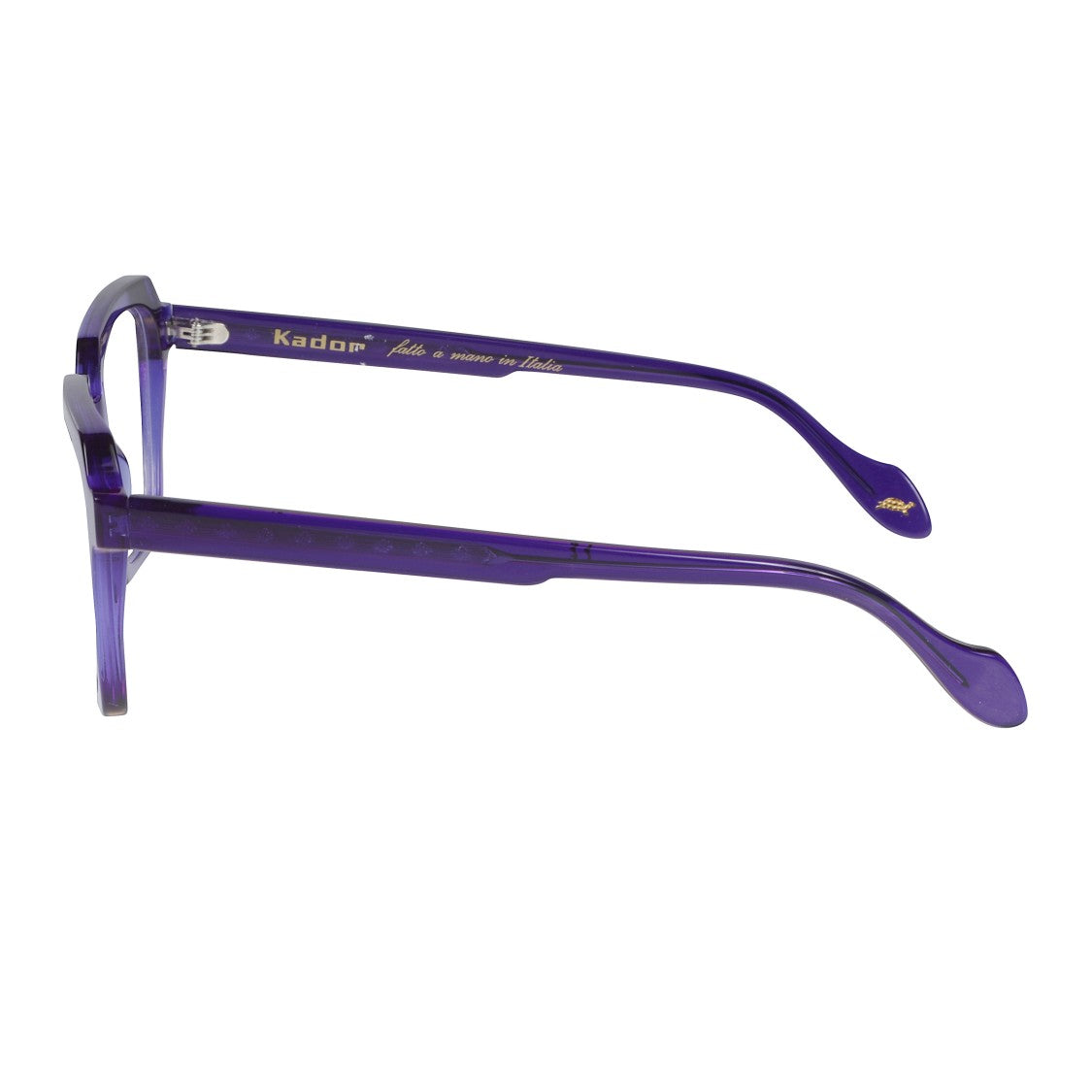 Kador Kallima Light Translucent Purple Geometric Square Eyeglasses