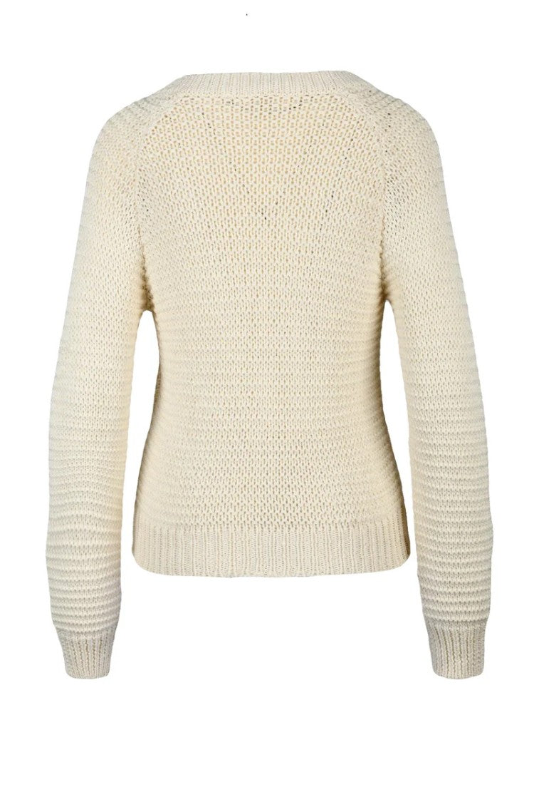 Marella Monochrome Tricoat Knit - White