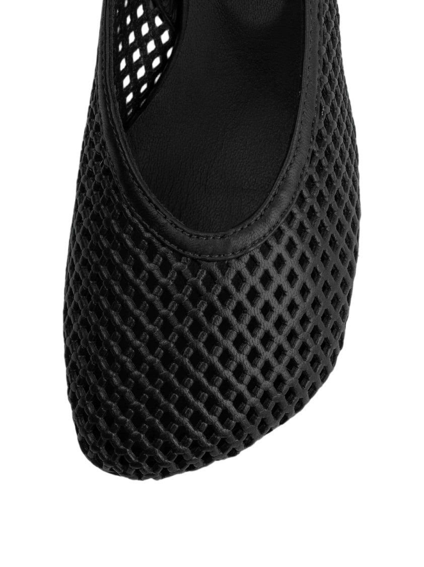 Poeve Perforated Nappa Leather Slingback Shoes