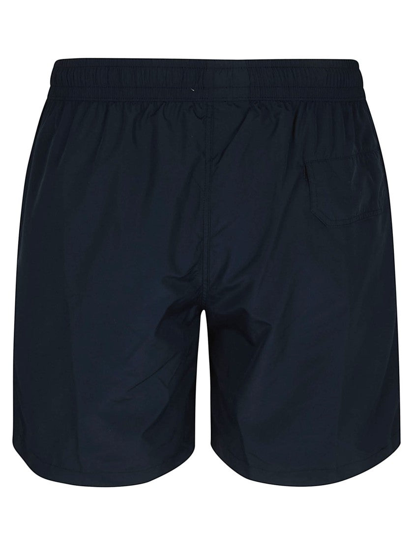 Eleventy Technical Fabric Swim Shorts With Sporty Drawstring