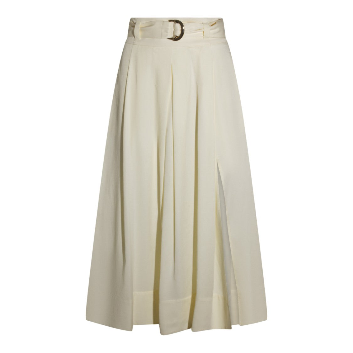 Twin-Set Structured Midi Skirt With Pleats