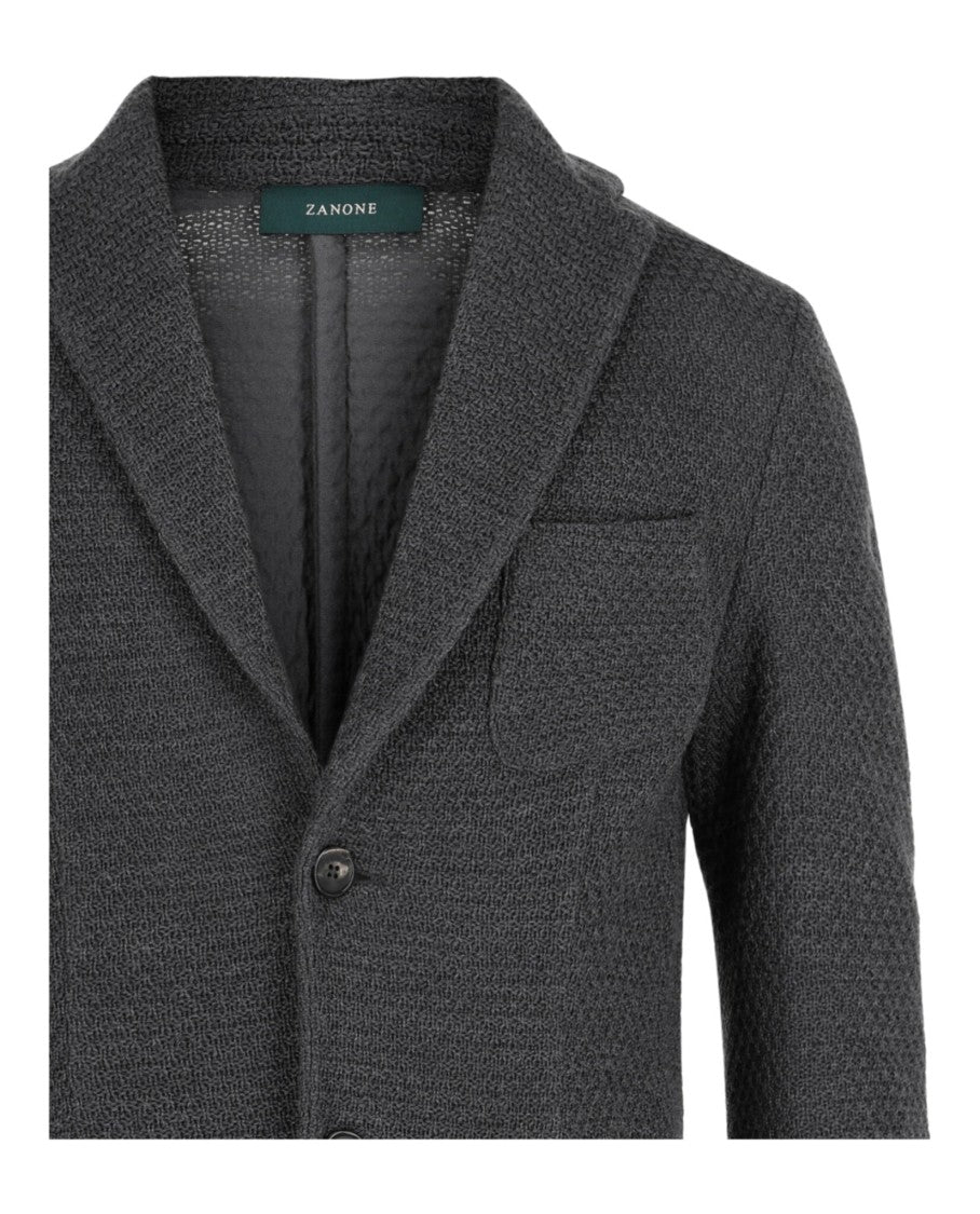 Slowear Zanone Single-Breasted Slim Fit Wool Blazer