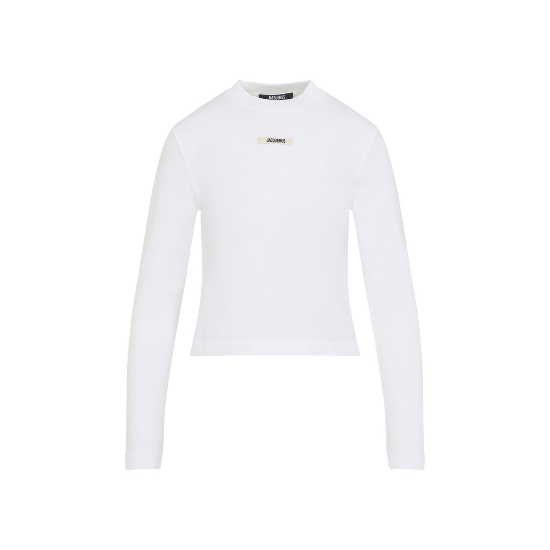 Jacquemus Fitted Long-Sleeve Top With High Neckline