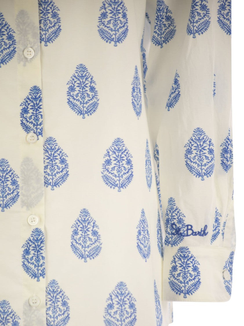 Mc2 Saint Barth Brigitte - Shirt With Paisley Pattern