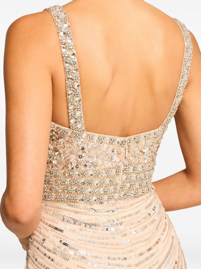 Jenny Packham Intricately Embellished Floor-Length Evening Dress