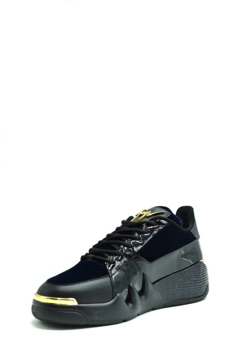 Giuseppe Zanotti Sneakers With Cotton-Polyester Blend And Gold Accents