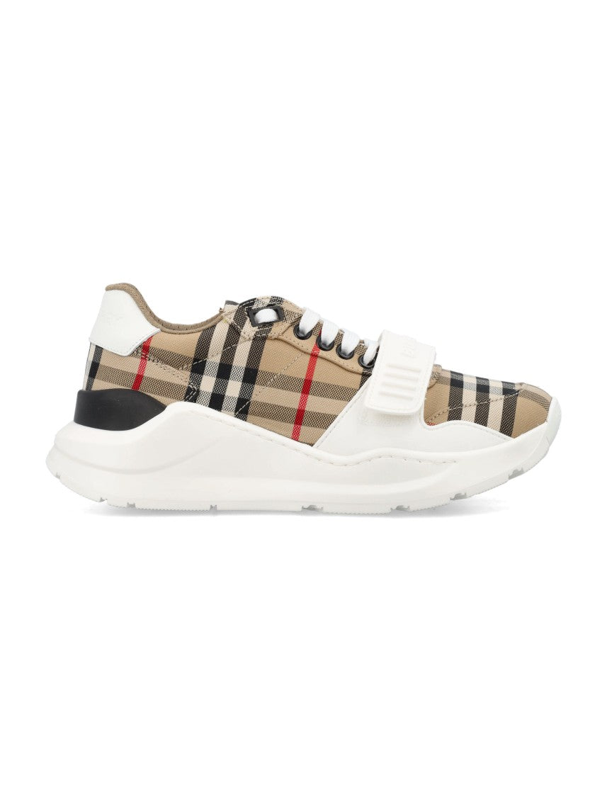 Burberry Check Pattern Sneakers