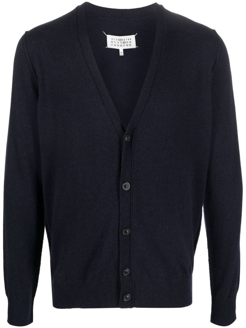 Maison Margiela V-Neck Cashmere Cardigan With Button-Down Front