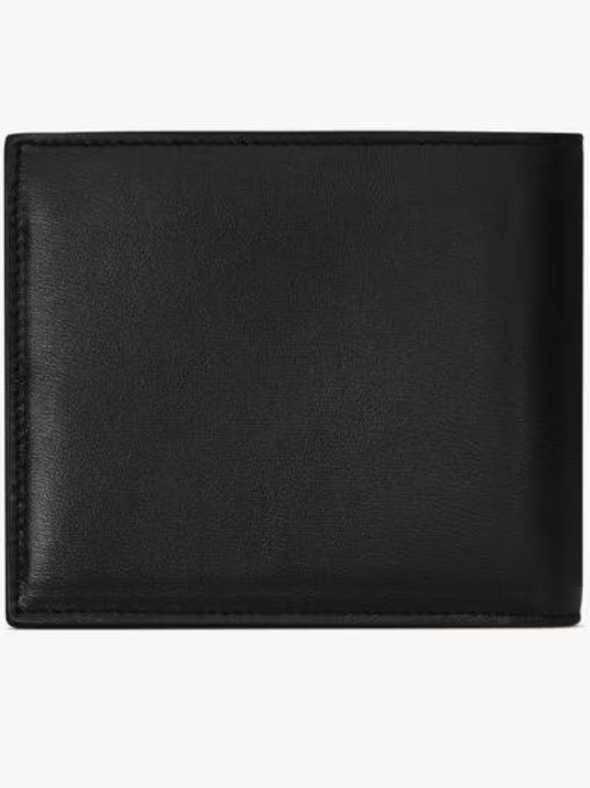 Saint Laurent Rectangular Leather Logo Wallet