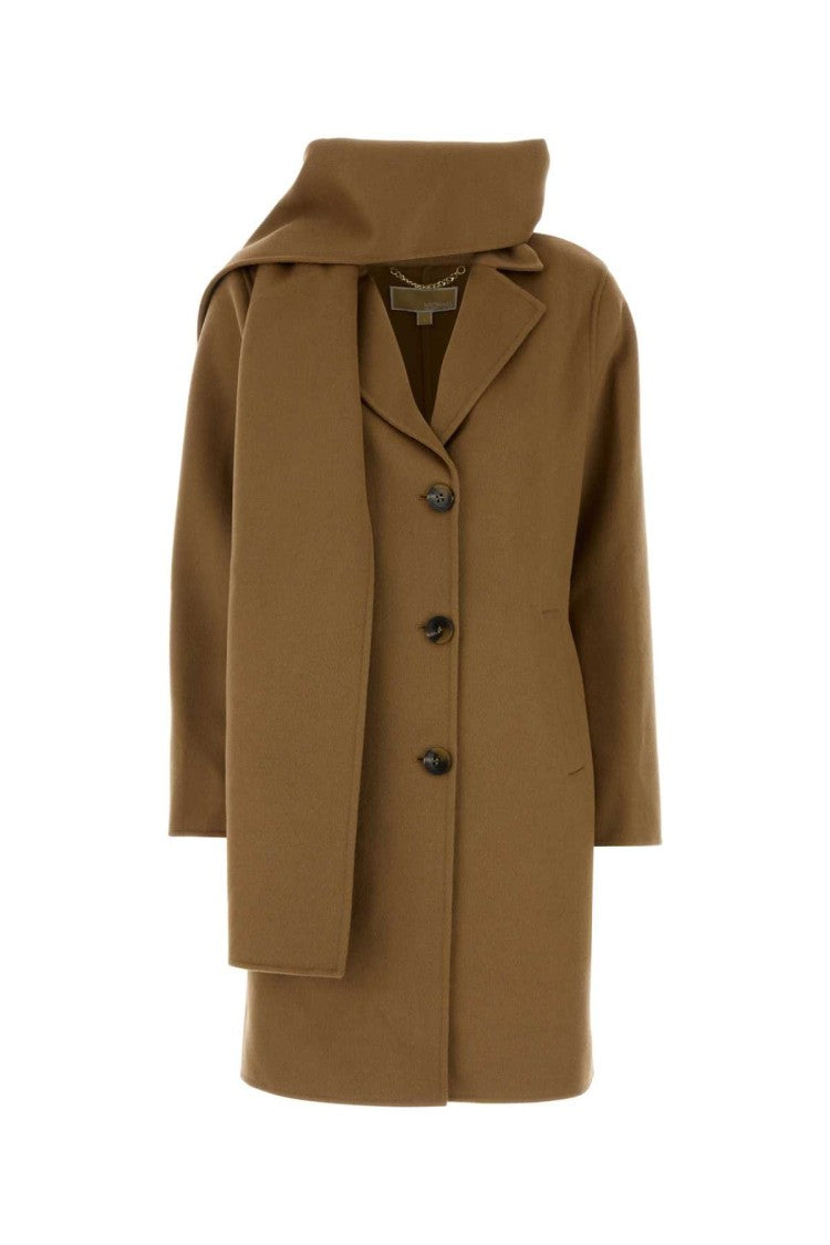 Michael Michael Kors Camel Wool Blend Coat