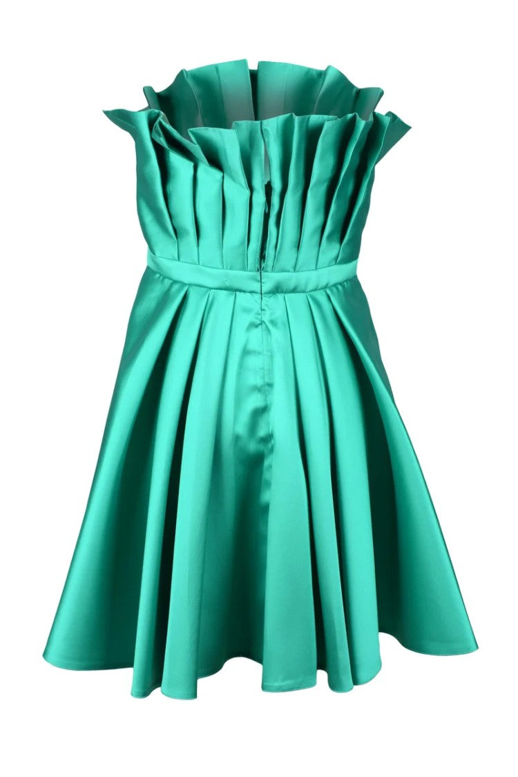 Simona Corsellini Polyester Bustier Dress - Green