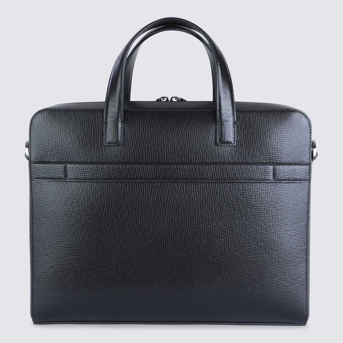 Ferragamo Black Leather Top Handle Bag