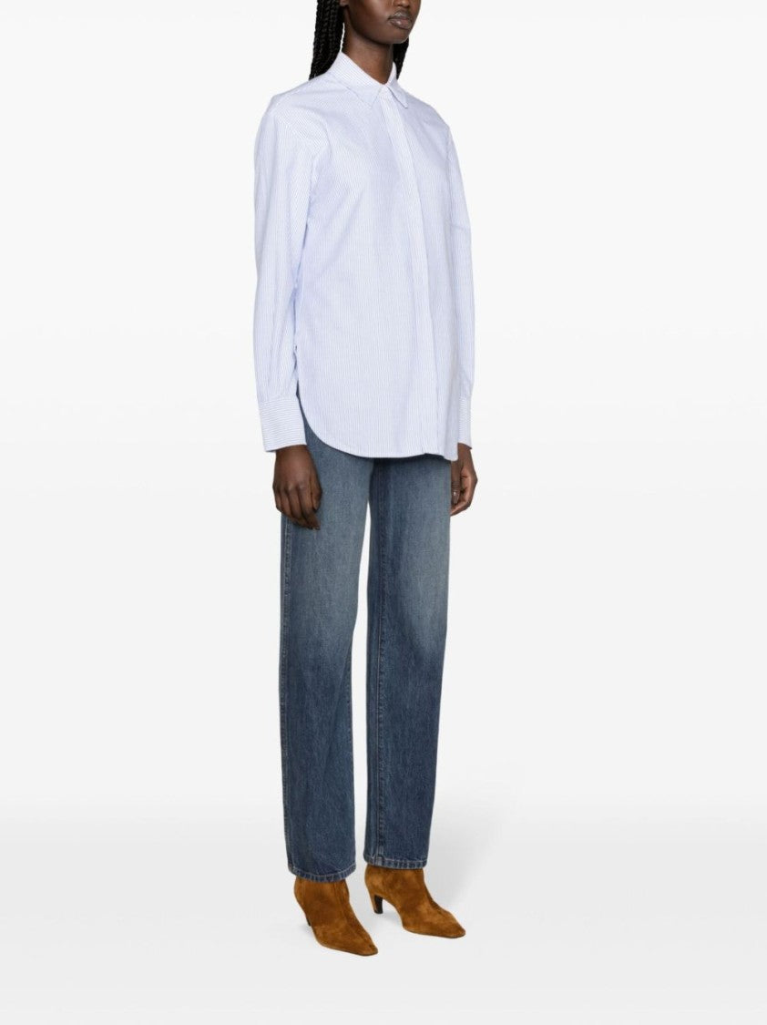 Golden Goose Classic Long-Sleeve Vertical Stripe Shirt