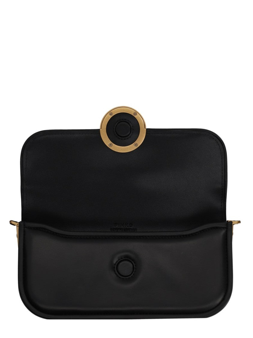 Pinko Love Gold Clasp Mini Shoulder Bag