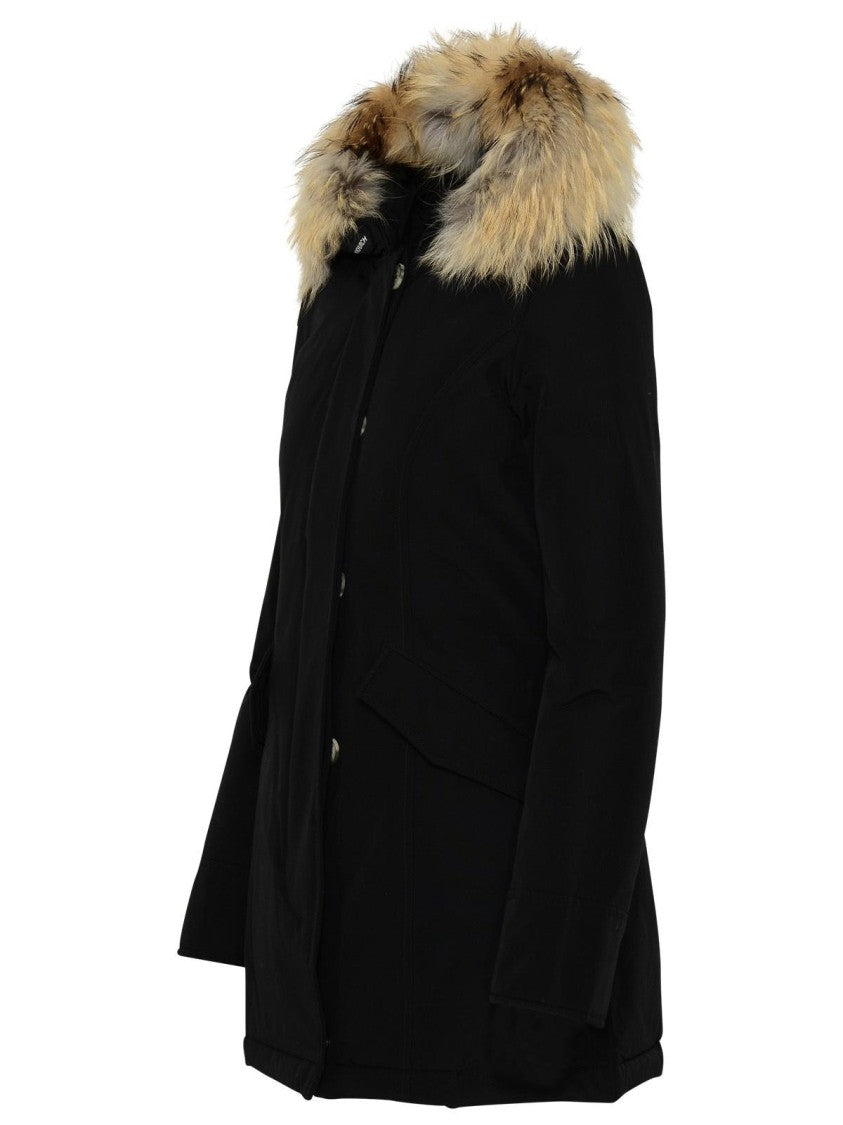 Woolrich John Rich & Bros Artic Black Cotton Blend Parka