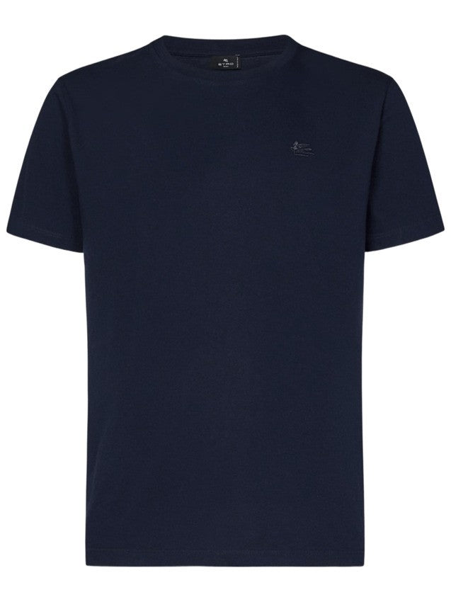 Etro Blue Cotton Jersey T-Shirt