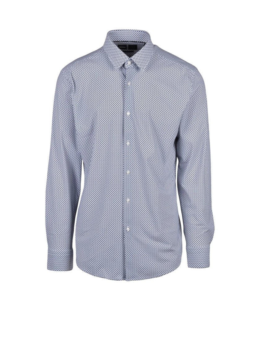 Boss Stretch Shirt - White/Blue