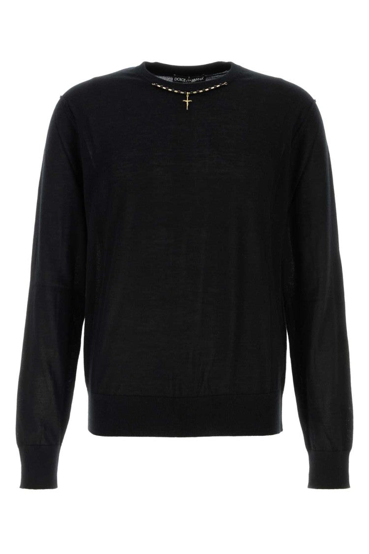 Dolce & Gabbana Black Cashmere Sweater
