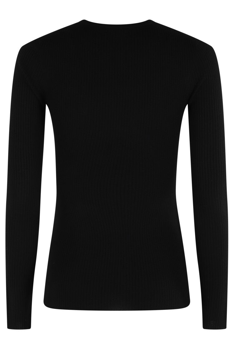 Theory Black Mirzi B Refine Sweater