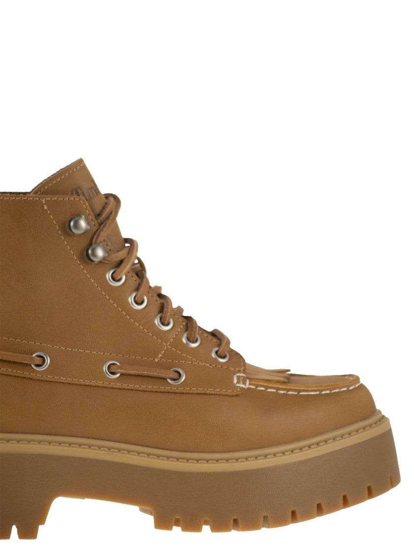 Timberland Stone Street - Fringed Boot With Platform