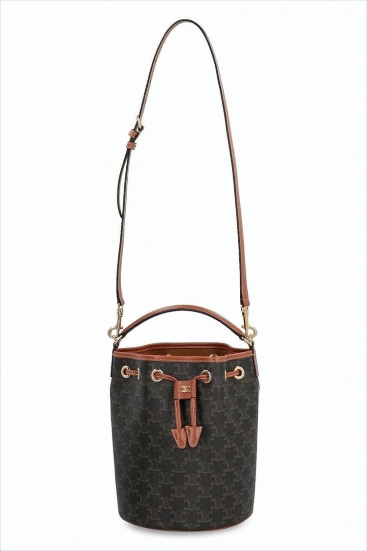 Celine Structured Canvas Tote Bag