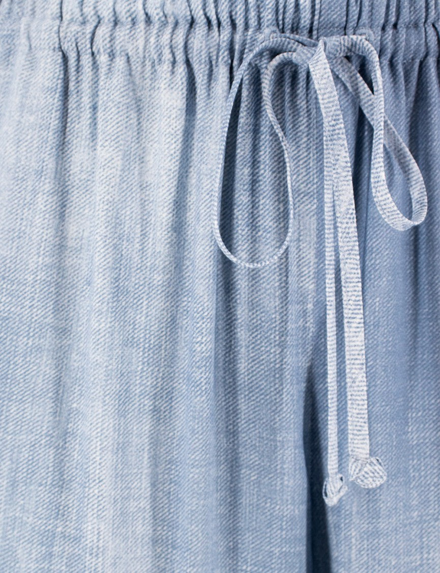 Ermanno Scervino Viscose Trousers With Vintage Jeans Print