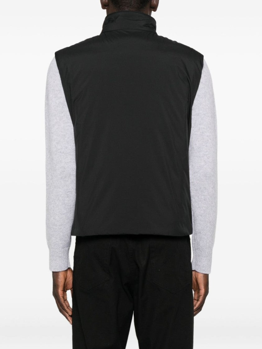 Boss Structured Black Jacket With Zipper Closure