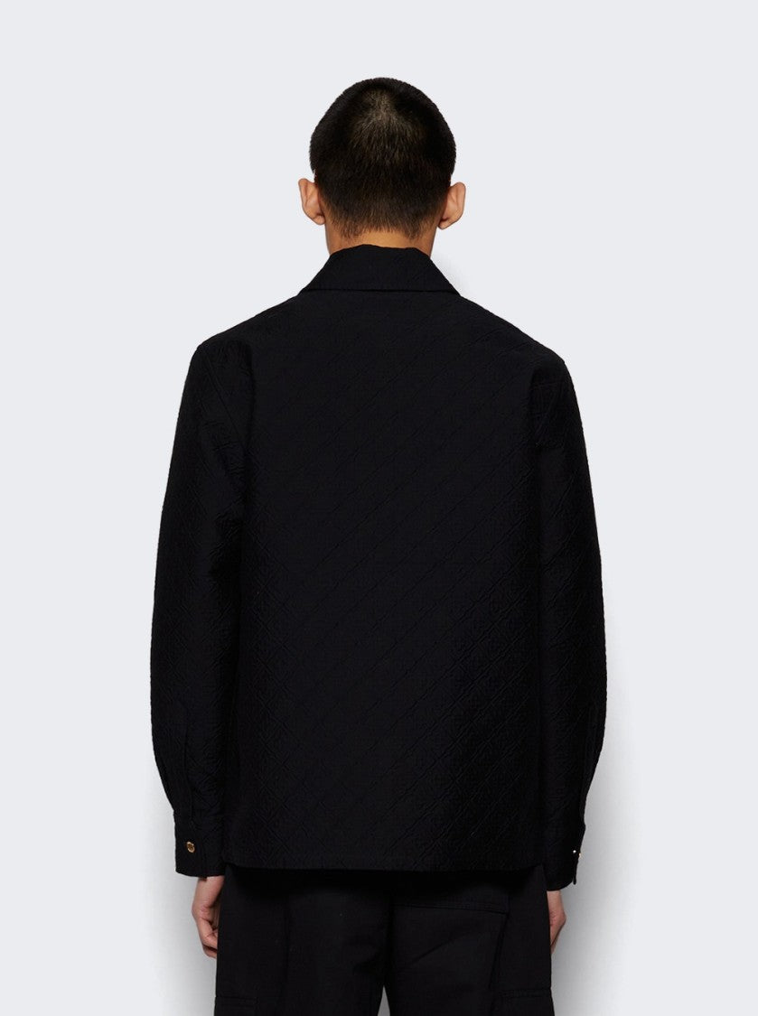 Casablanca Jacquard Shacket Black