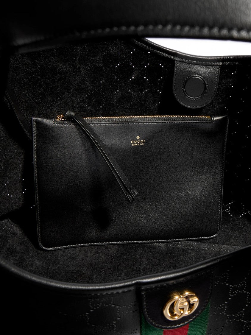 Gucci Gucci Giglio Shoulder Bag With Perforated Gg Motif