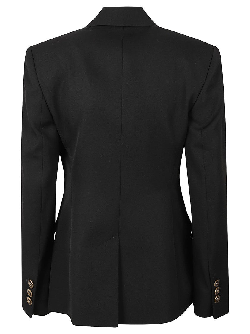 Versace Double-Breasted Gold Hardware Blazer