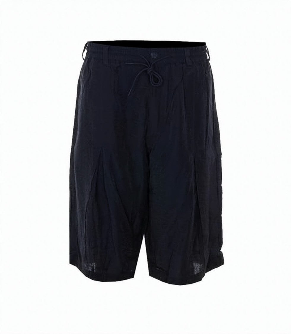 Y-3 Black Relaxed Fit Viscose Polyamide Shorts
