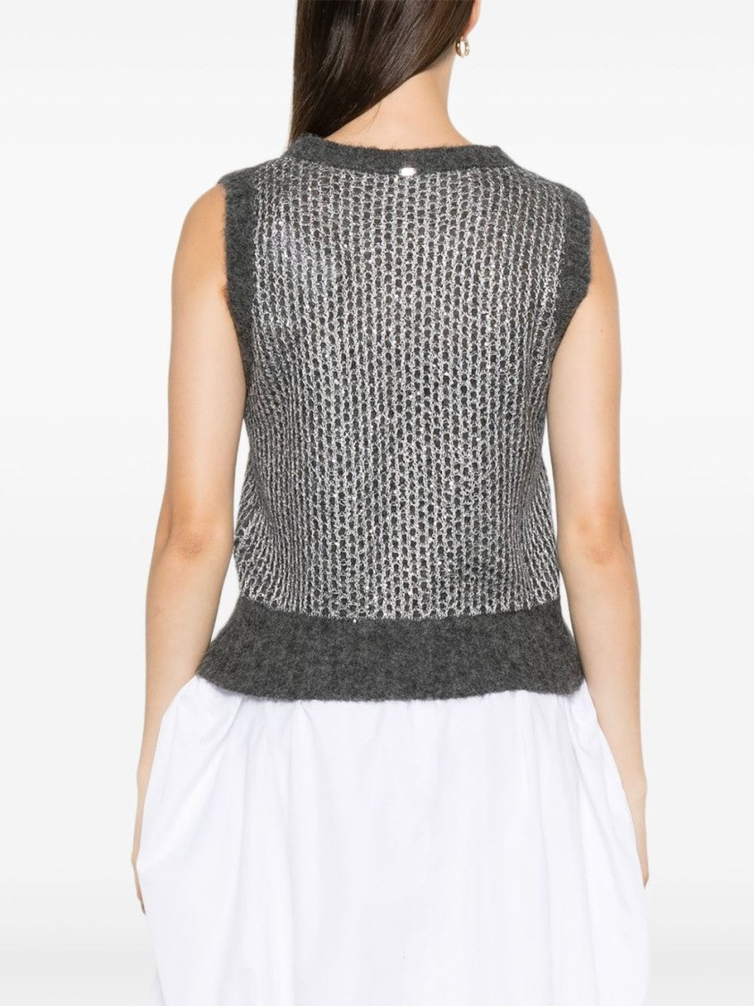 Herno Textured Knit Sweater In Alpaca Blend