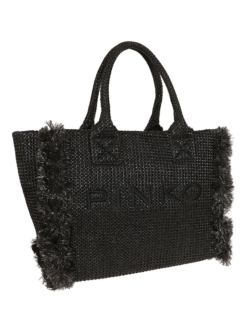 Pinko Fringed Tote Bag Crafted